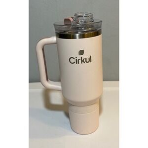 Cirkul 40oz Stainless Steel Insulated Tumbler with Handle Pink Matte Water Bottl